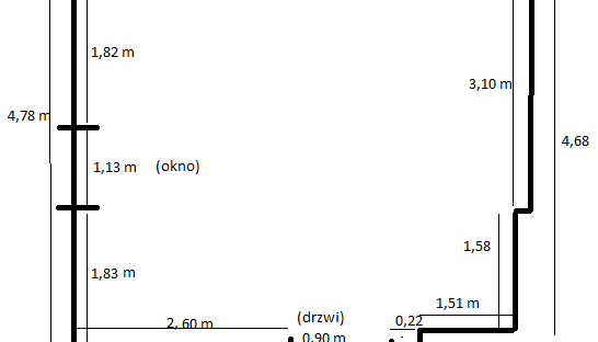 Sypialnia i garderoba w salonie