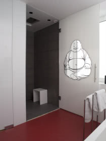 Łazienka, kabina prysznicowa ze szklanymi drzwiami