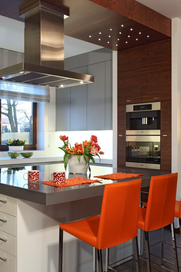Pomysł na nowoczesne wnętrze - kuchnia i...