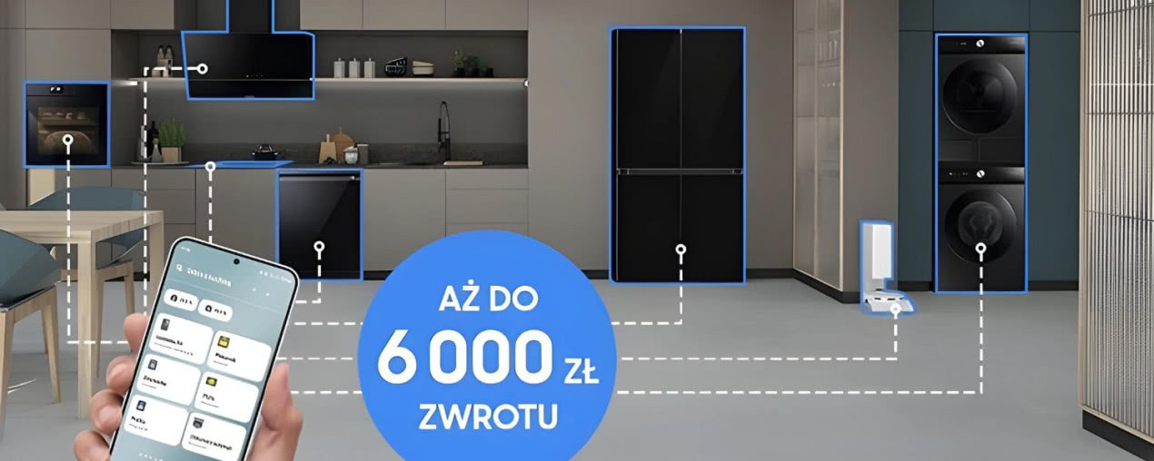 Stwórz inteligentny dom z Samsung i oszczędzaj do 6000 zł na AGD!