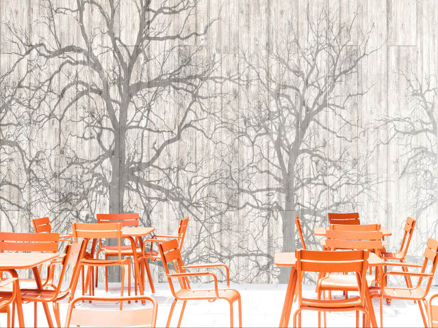 Wykorzystując system niewidocznego łączenia paneli ściennych (pióro-wpust) oraz możliwość podzielenia nadruku na kilka płyt, można uzyskać na ścianie efekt jednego wielkoformatowego wzoru.  