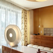 Pomysł na nowoczesne wnętrze - drewno orzecha i kolory