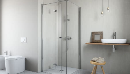 Otwieranie przez składanie - nowe kabiny Essenza i Fuenta New KDJ B od firmy Radaway