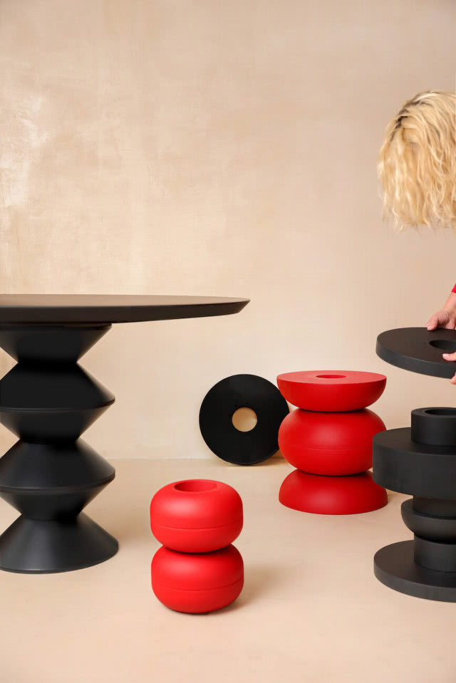 stół składany z elementów