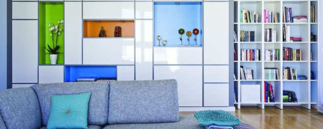 Kolorowe mieszkanie w Warszawie