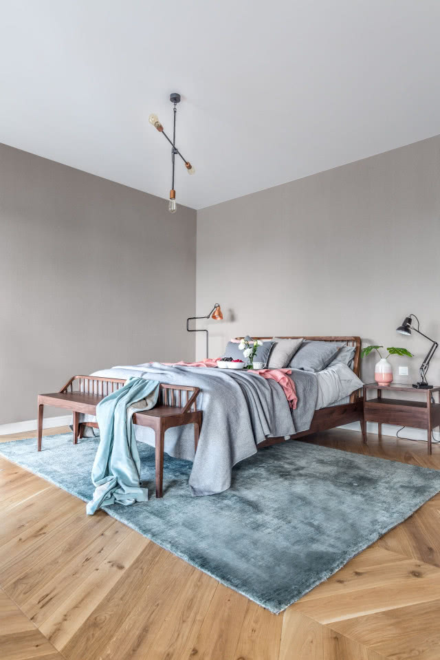 Sypialnia w stylu industrialnym