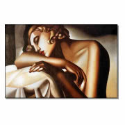 Reprodukcja obrazu \"La Dormeuse\" Tamary Łempickiej
