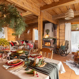 Naturalna stylizacja wigilijnego stołu