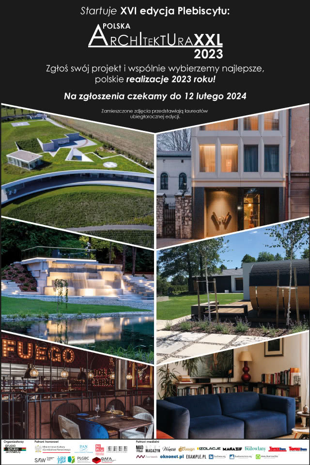 Trwa Plebiscyt Polska Architektura XXL 2023 - czekamy na zgłoszenia realizacji