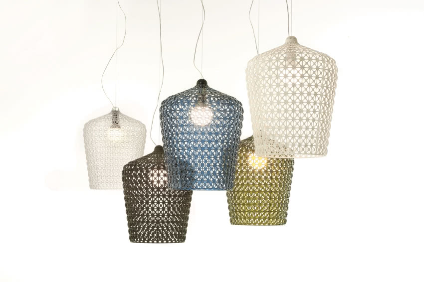 Lampy z serii Kabuki. Ich
koronkowa...