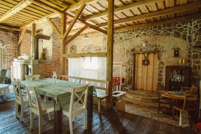 klimatyczne siedlisko w Polsce w stylu rustykalnym