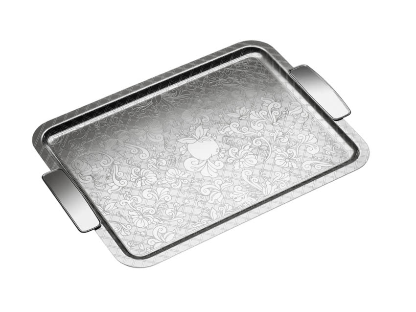 Posrebrzana taca Jardin d’Eden, proj. Marcel...