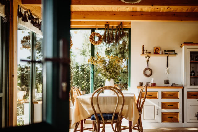 klimatyczne siedlisko w Polsce w stylu rustykalnym