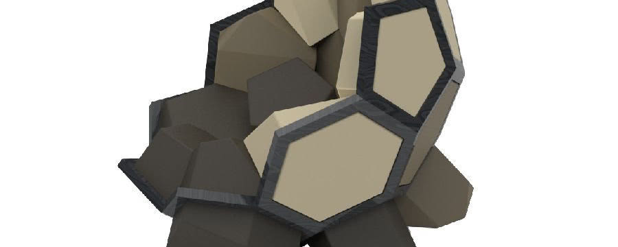 Fotel Quartz - krystaliczna forma
