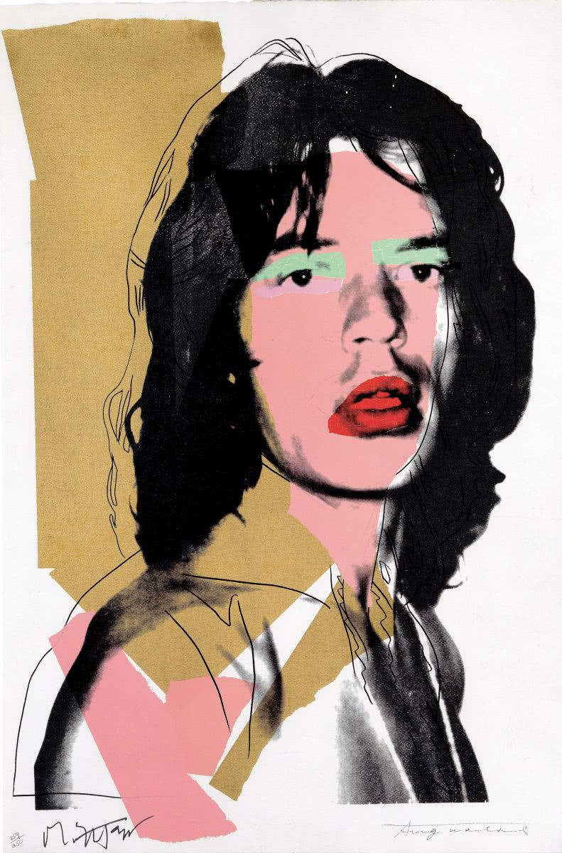 Andy Warhol - Mick Jagger, sitodruk