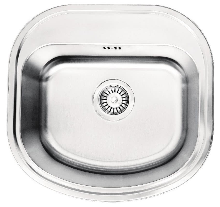 Stalowy zlewozmywak Nu Jazz, 1-komorowy bez...