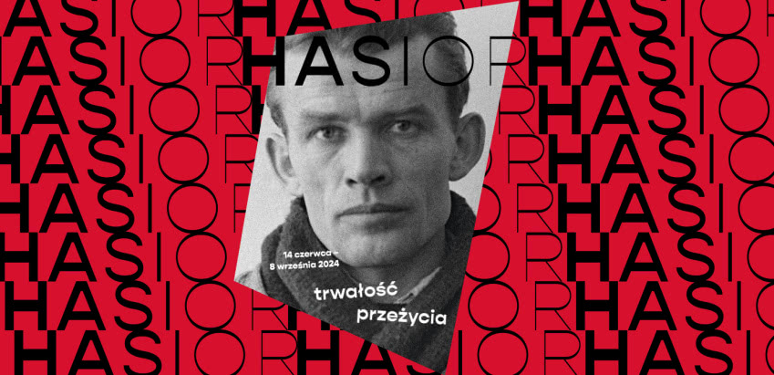 Plakat z wystawy "Hasior. Trwałość przeżycia",...