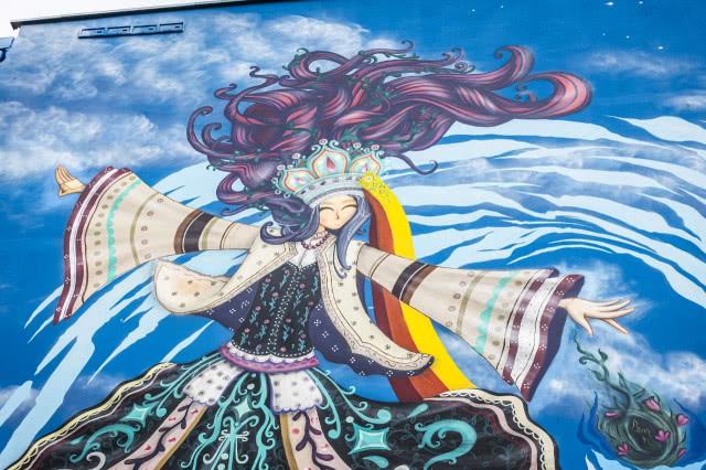 mural Wiosna Mikołaja Rejsa Kraków