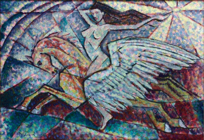 "Dziewczyna na Pegazie" (1927), olej na płótnie,...