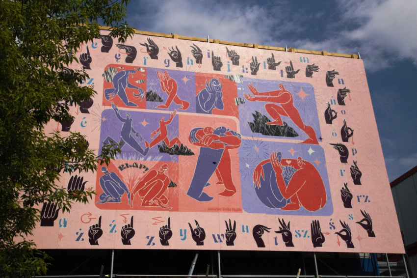 Mural Zofii Hyjek - wygrana w konkursie Galerii...