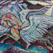 "Dziewczyna na Pegazie" (1927), olej na płótnie,...