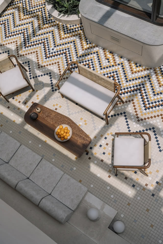 posadzka wyłożona płytkami