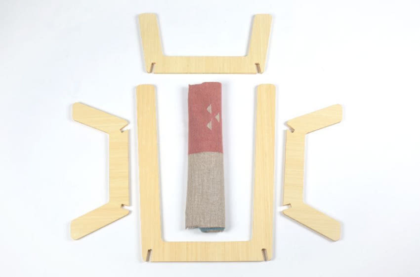 Dywanik dhurrie i bambusowa rama - proste...