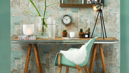 Modne i nowoczesne biuro w domu