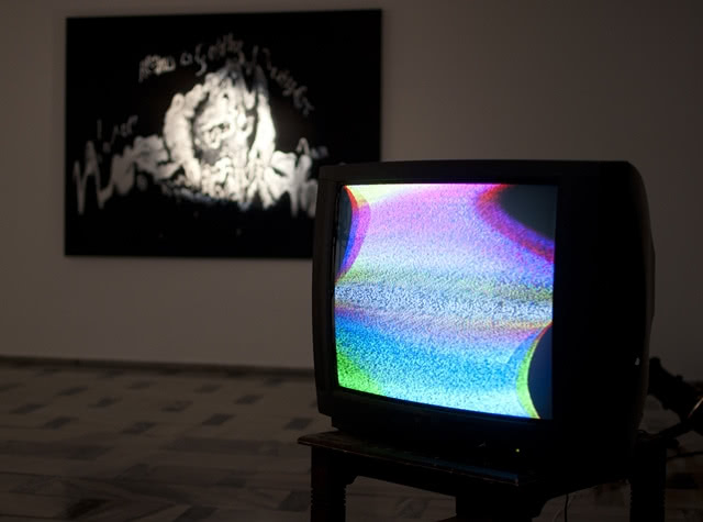 Remigiusz Suda, "Poltergeist", instalacja...