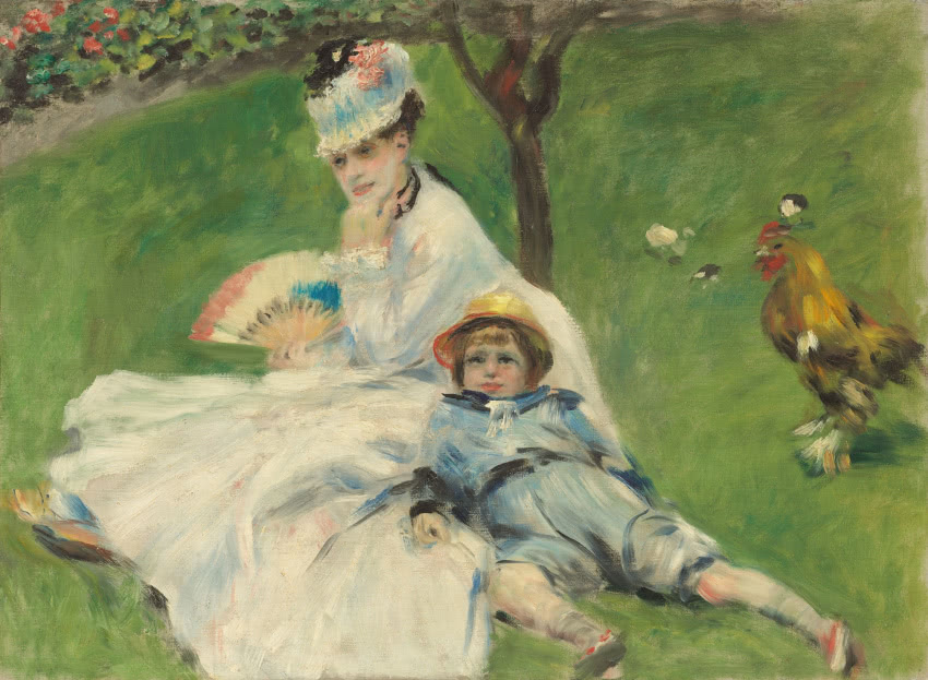 Auguste Renoir, "Madame Monet i jej syn"
