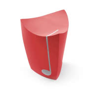 Czerwony taboret Record, kolekcja PLUGIN, cena...