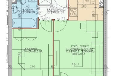 Imitacja desek na ścianie