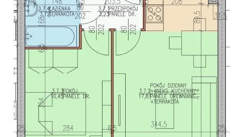 Imitacja desek na ścianie