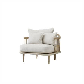 Jasny fotel w stylu paryskim