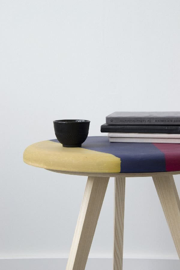 Porcelanowy blat stolika Color Colision Kirstie...