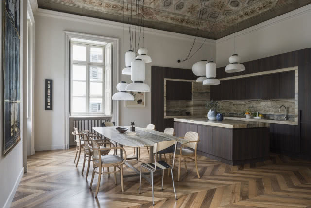 jadalnia z kuchnią