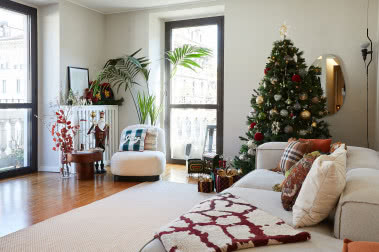 Świąteczne wnętrze domu włoskiej influencerki