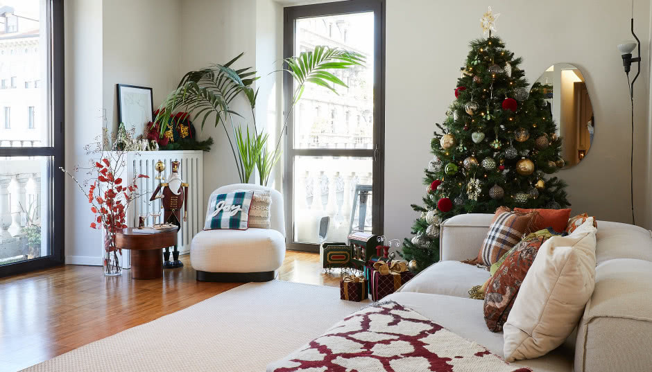 Świąteczne wnętrze domu włoskiej influencerki