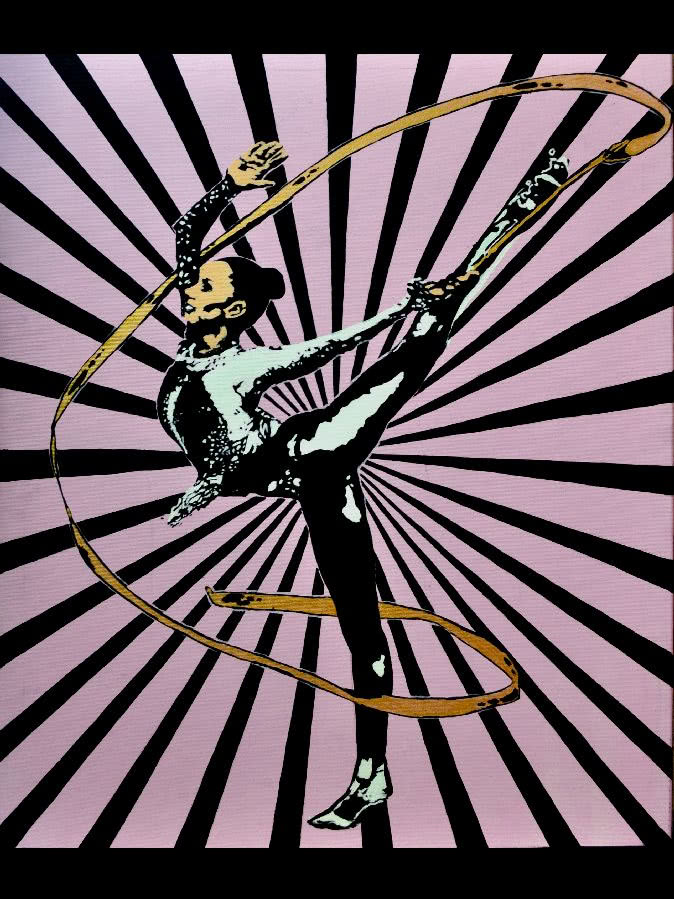 Anna Wojtan, "Pasja III", akryl na płótnie, 60 x...