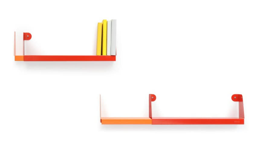 Delikatna stalowa półka jest zarazem wytrzymała...