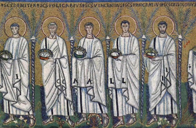 mozaika ze świętymi