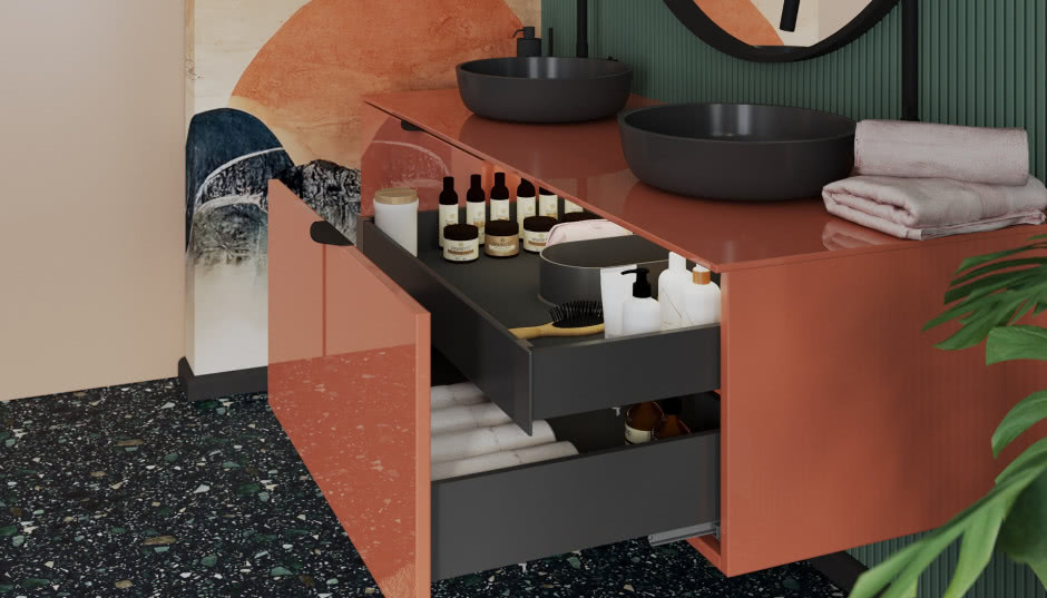 5 pomysłów na organizację łazienkowych szuflad i szafek