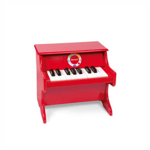 Czerwone pianino Confetti, Janod, SCANDINAVIAN BABY, 289 zł