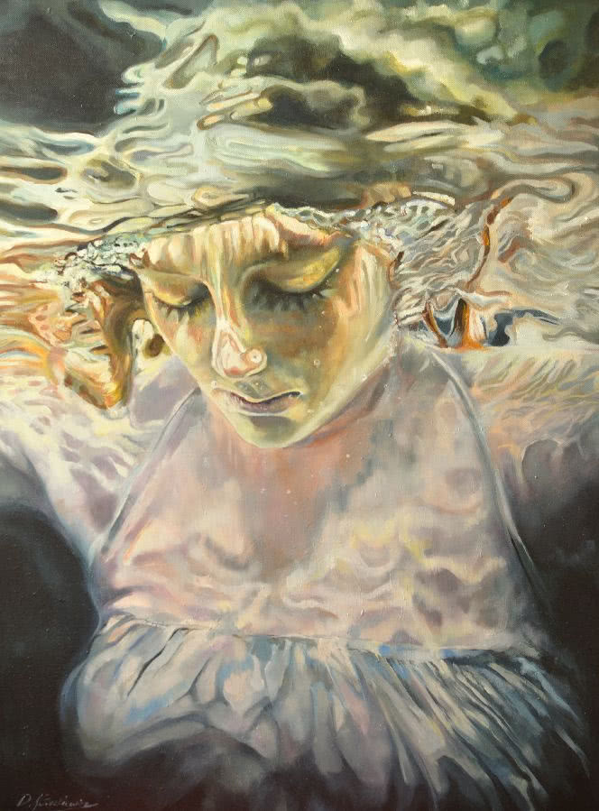 Damian Kłaczkiewicz, "Silent 1", akryl na...