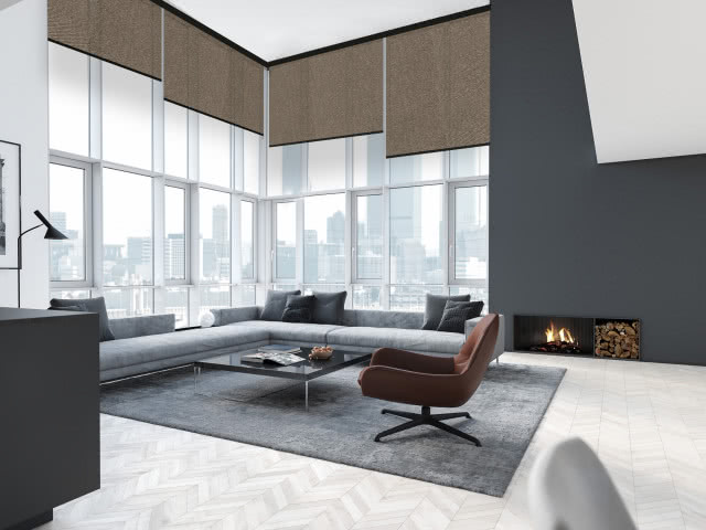 Linia PREMIUM to wyselekcjonowana kolekcja tkanin roletowych, które fakturą przypominają subtelne firany lub szlachetne materiały zasłonowe.