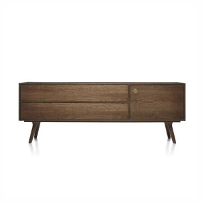 Dębowa komoda niska