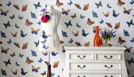 Wnętrze jak z bajki - orginalne tapety i tkaniny