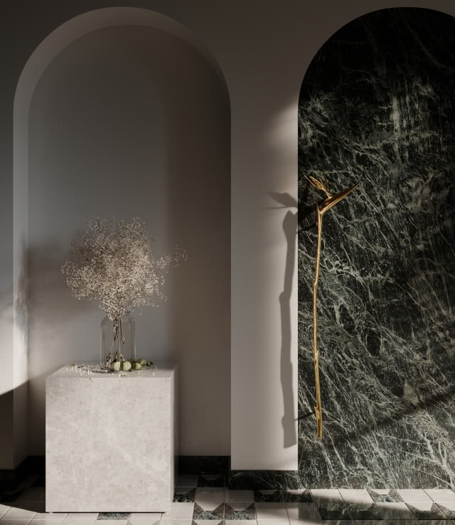 Mosiężne uchwyty Strelitzia Flower XL Limited Edition Left/Right - od 2800 zł.