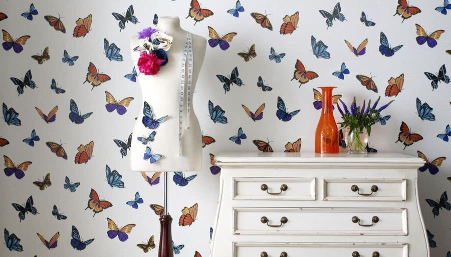 Wnętrze jak z bajki - orginalne tapety i tkaniny