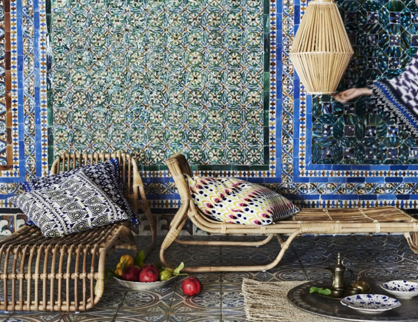 Rattanowe leżanki IKEA JASSA (ceny 149 i 399 zł)